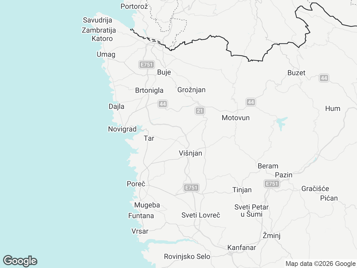Location of Villa Elizabet