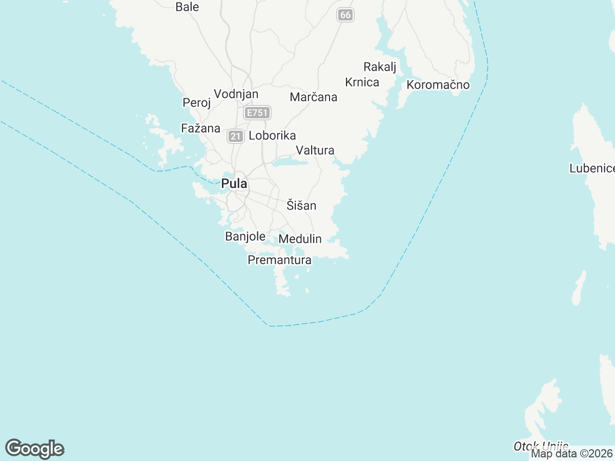Lage von Villa Osea