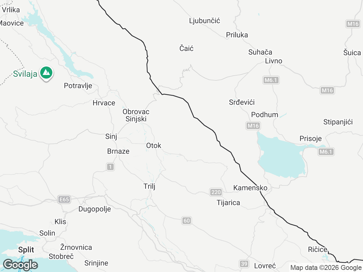 Location of Villa Stone House Korita