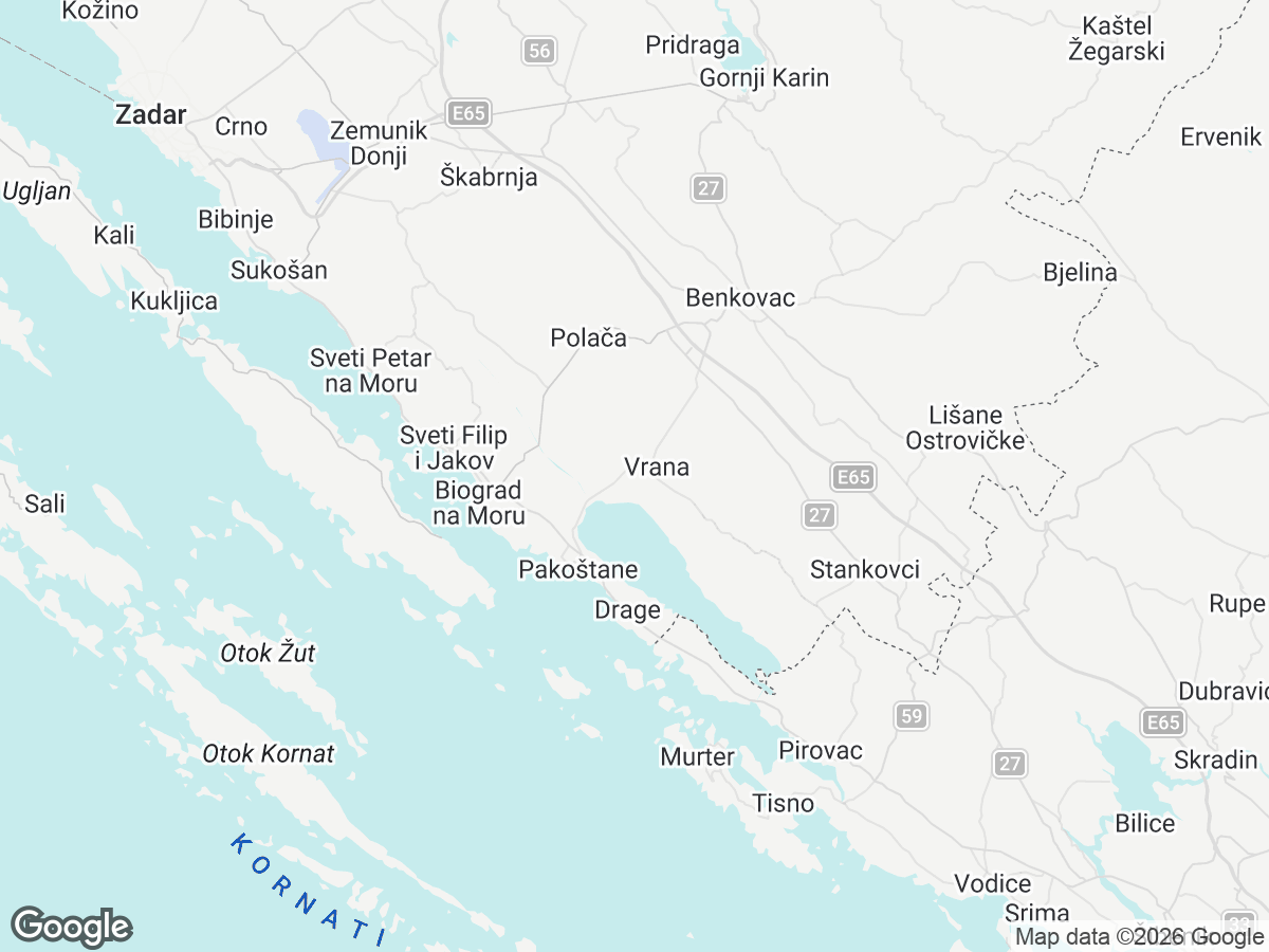 Lokacija Villa Lacus Vrana