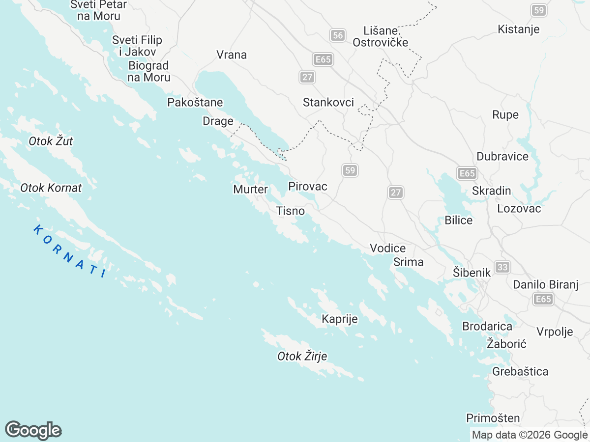 Location of Villa Sara i Konstanca