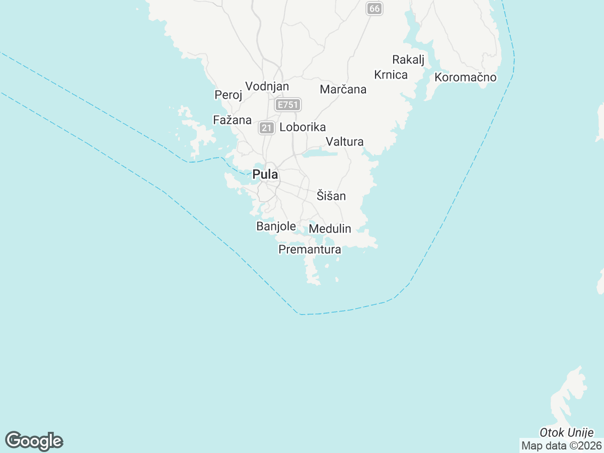 Location of Villa Con Brio