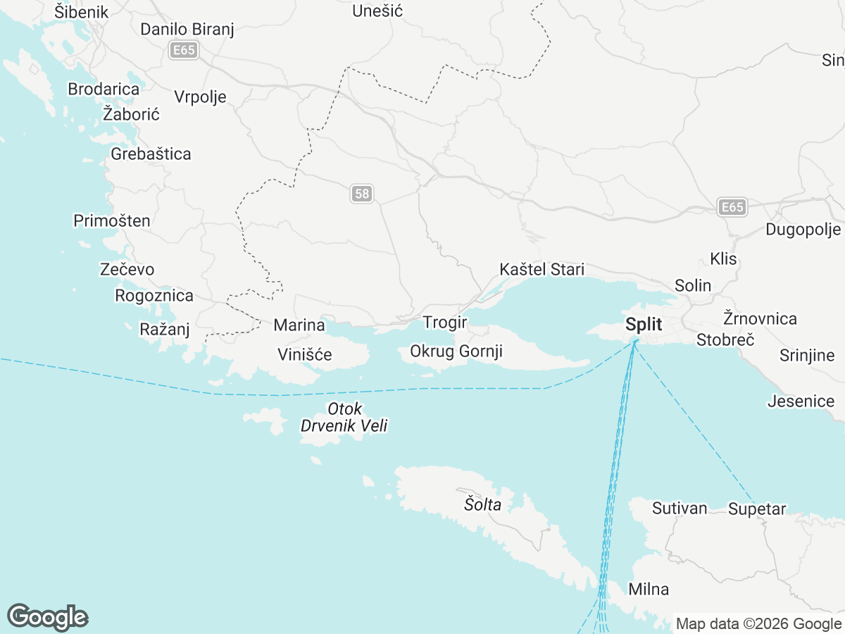 Location of Villa Antico 1934