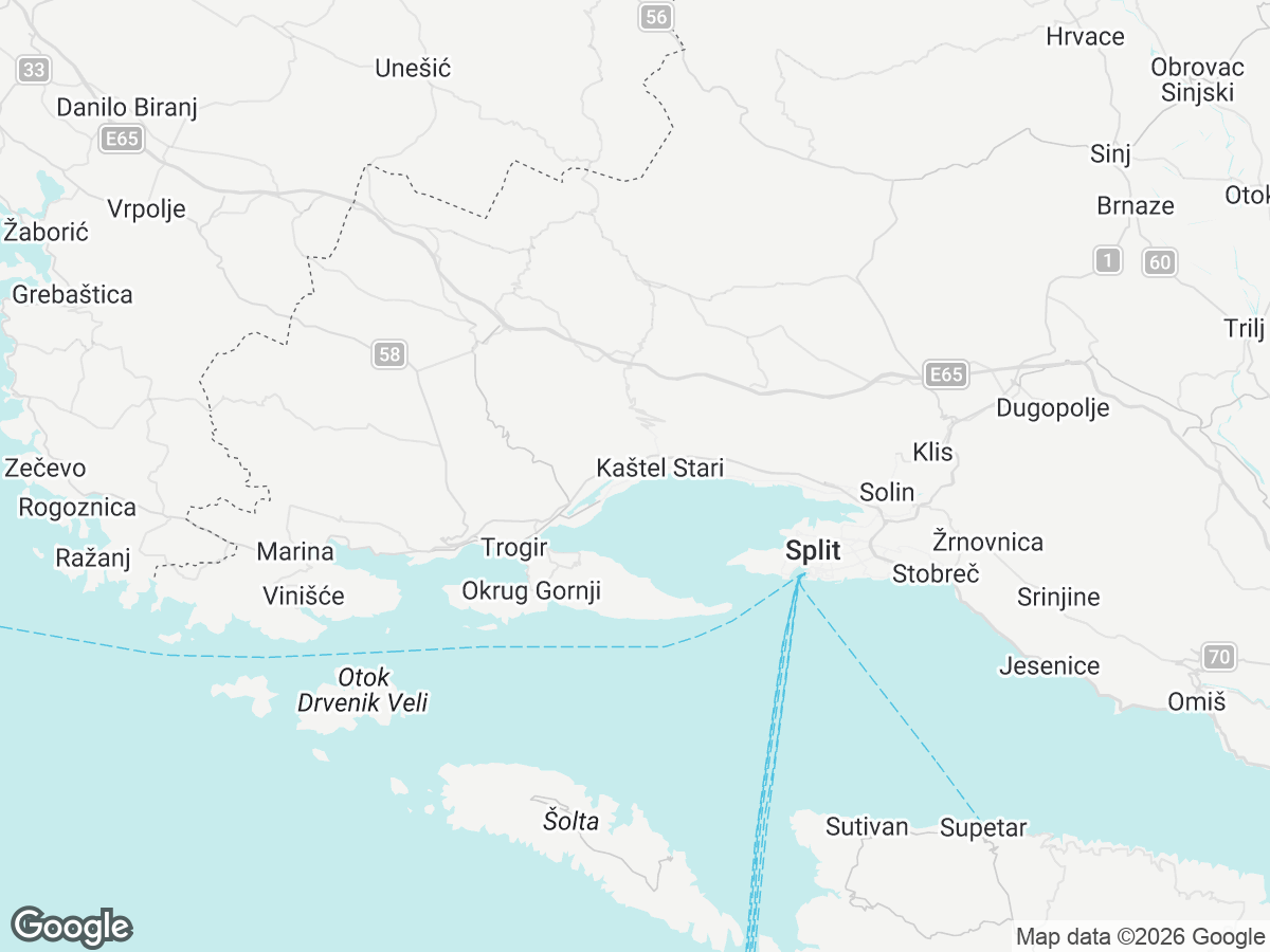 Emplacement de Villa Danica Kaštel