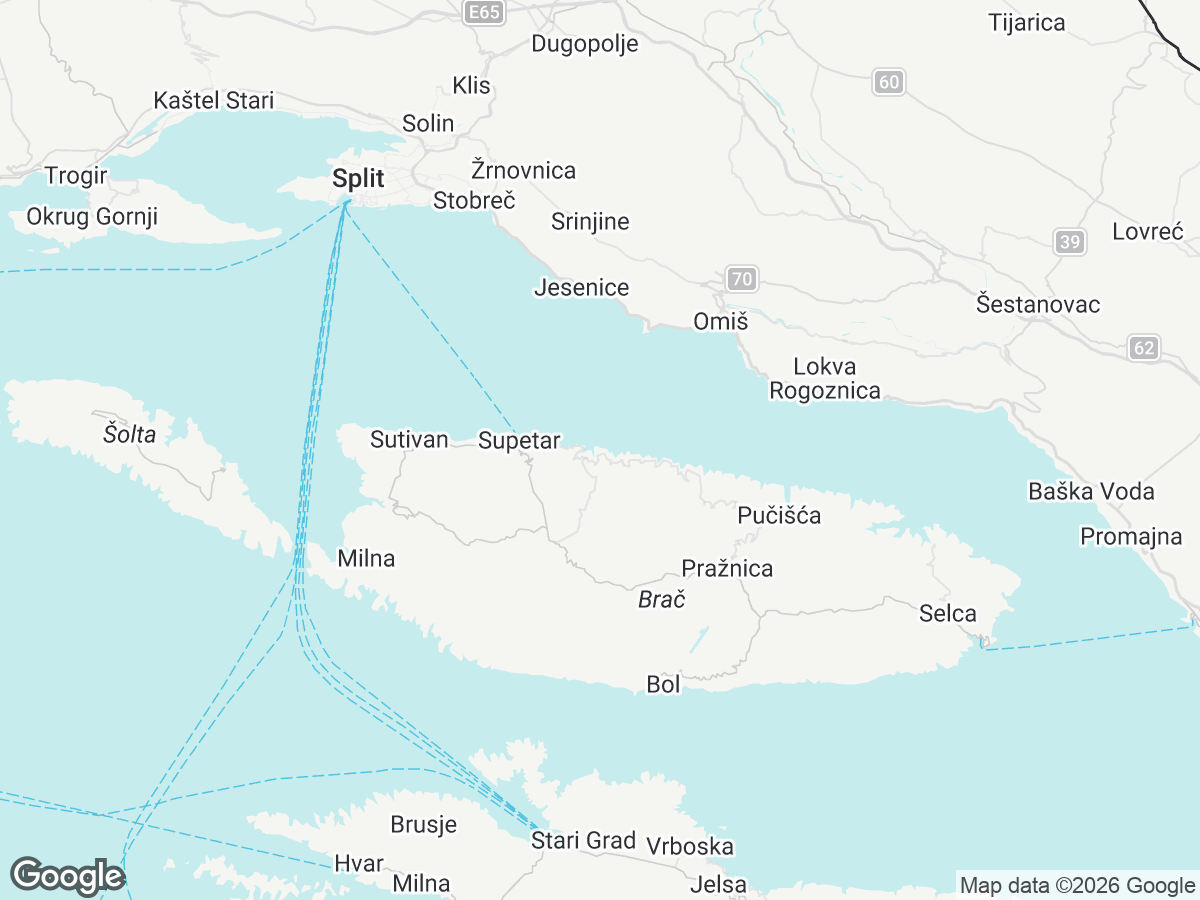 Lage von Villa Danica Splitska