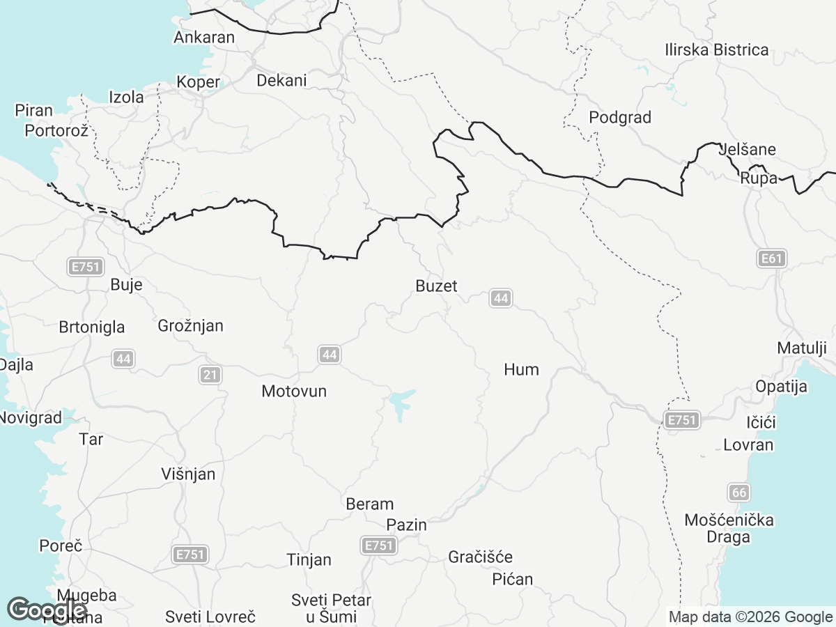 Location of Villa M Istra