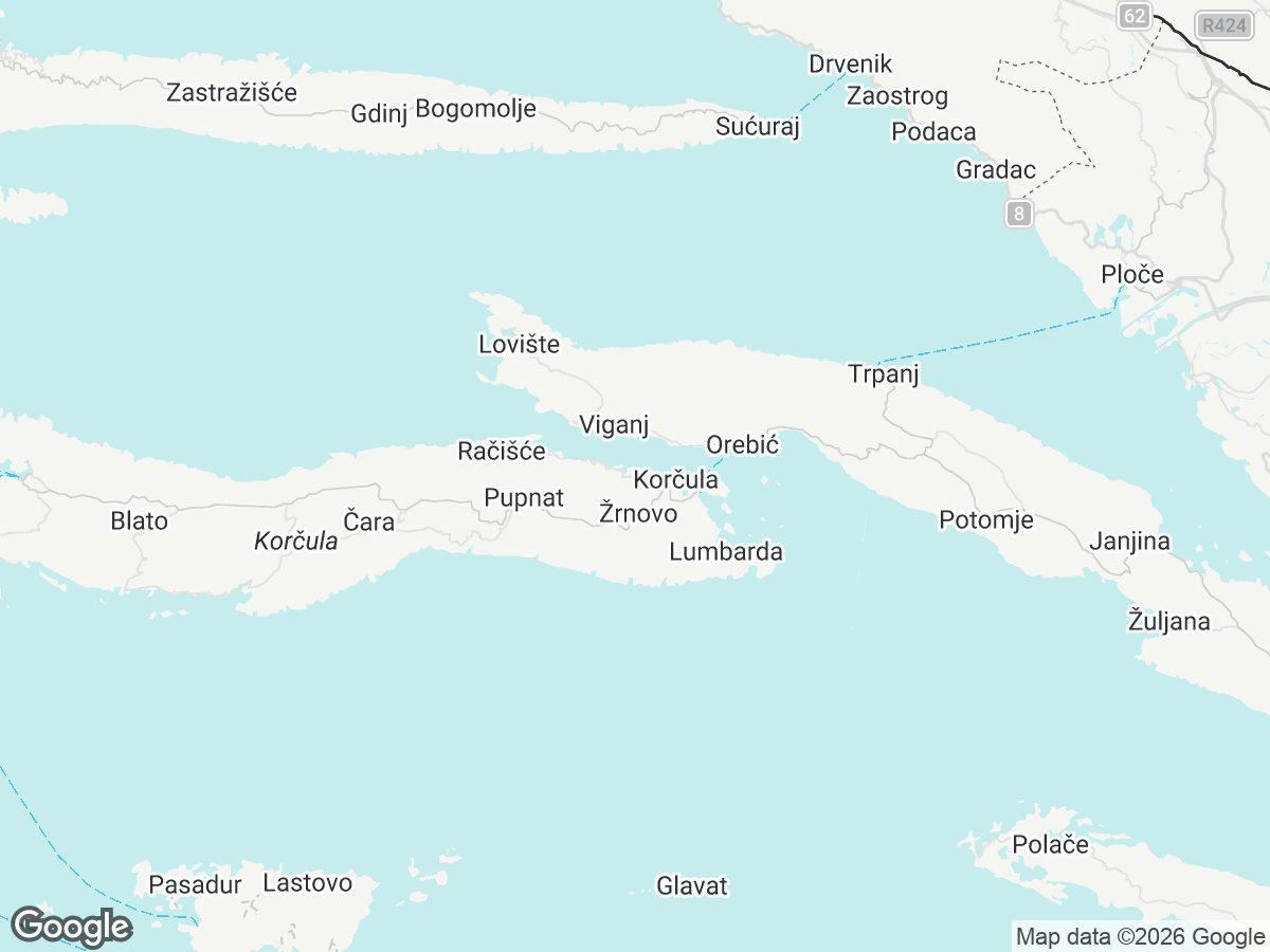 Lokalizacja Villa Nada Korčula