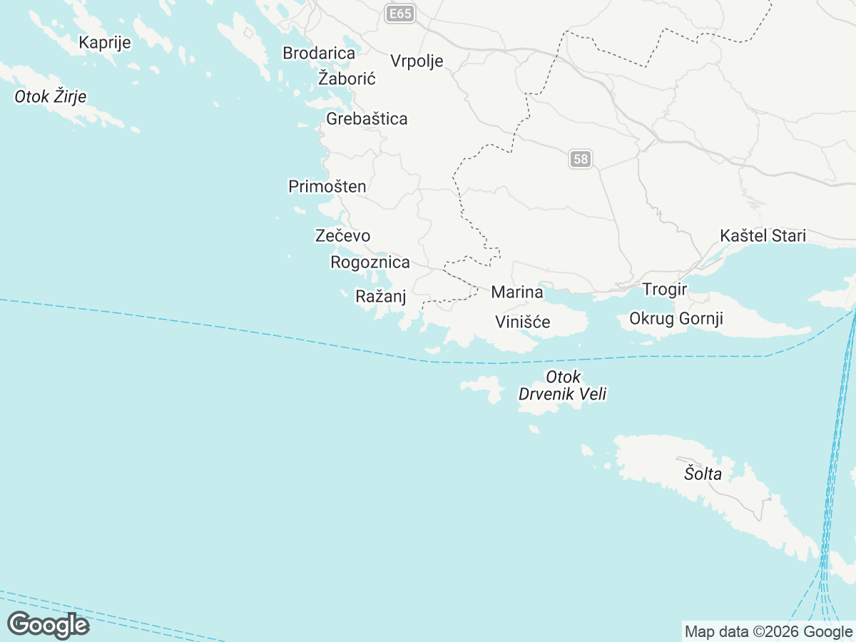 Lokalizacja Villa Svetog Vida