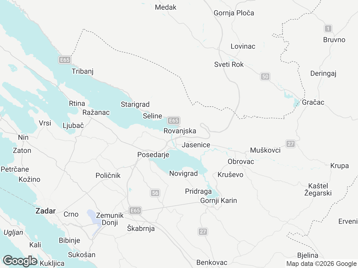Location of Villa Immortelle Zadar