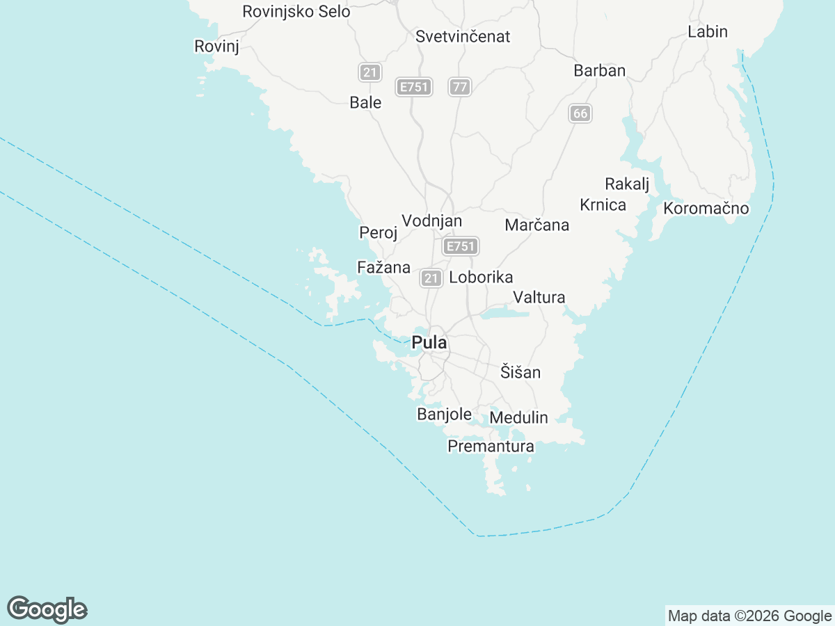 Location of Villa Ines
