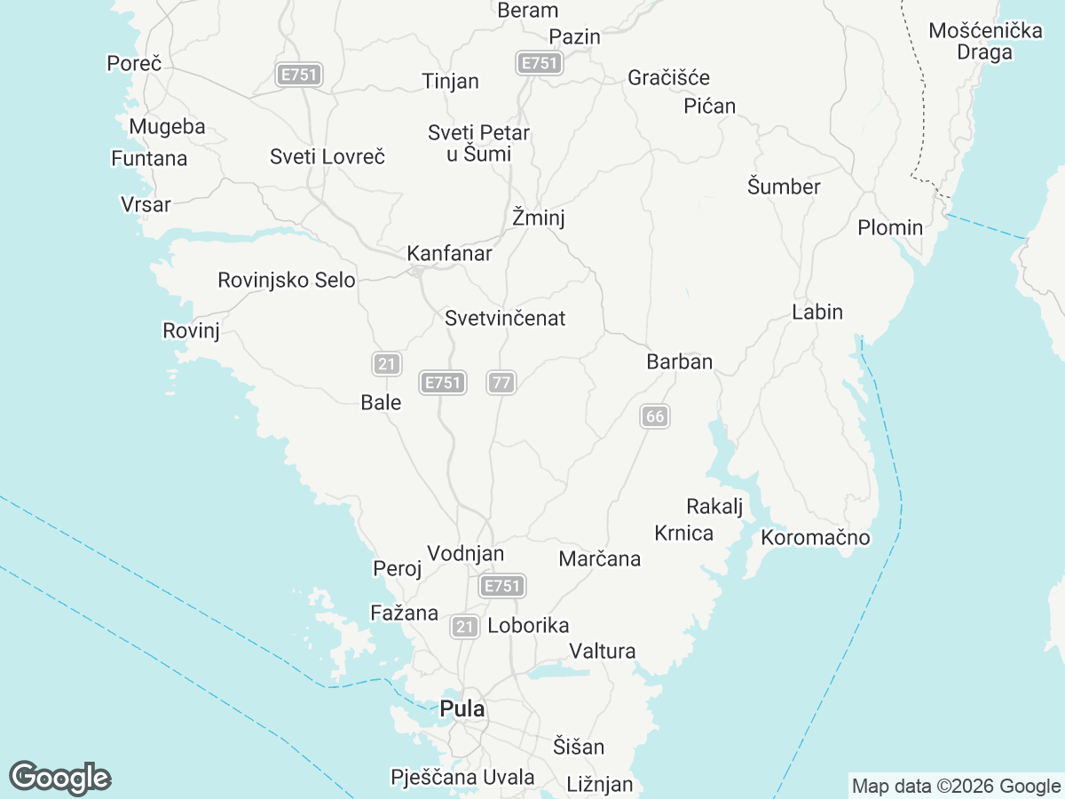Location of Villa Vines