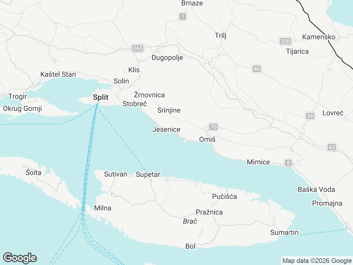 Location of Villa Mladenka