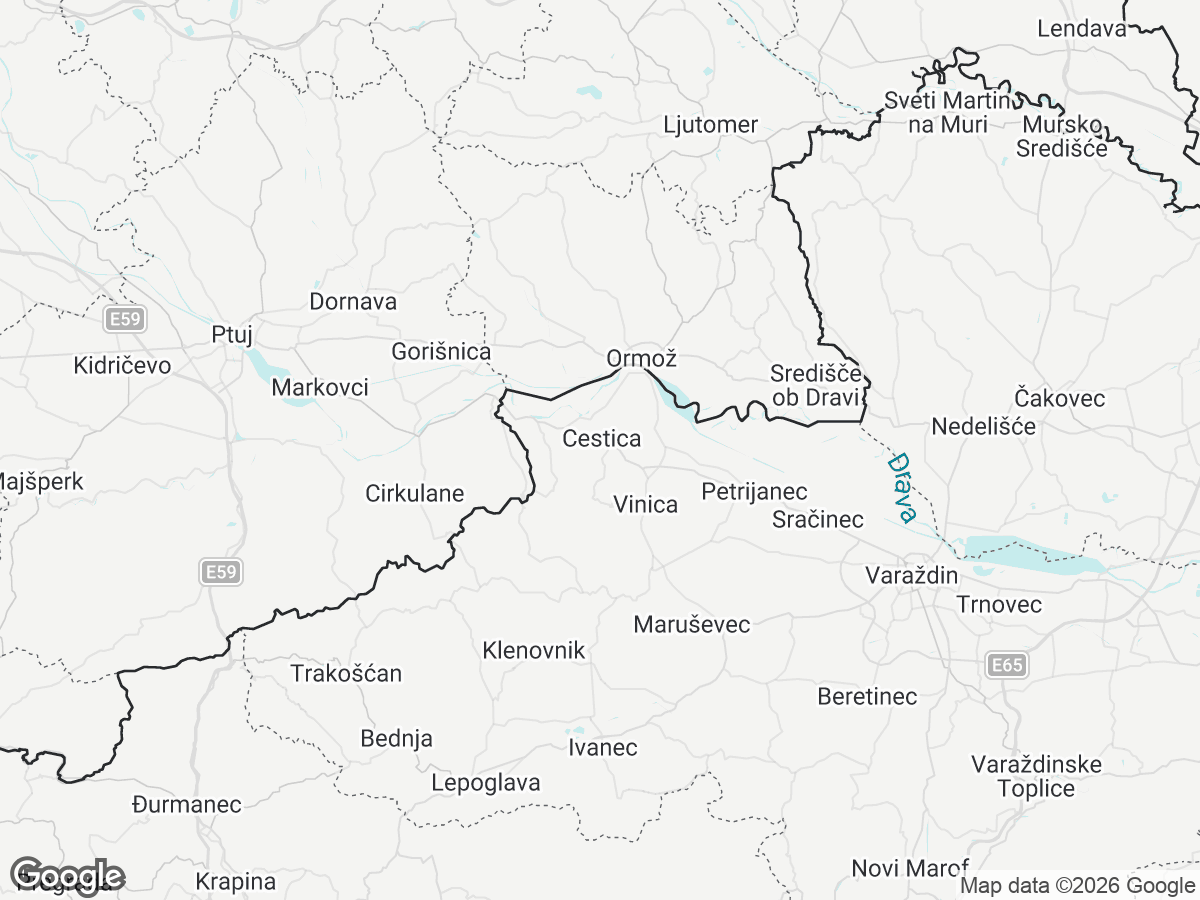 Lokacija Villa Iva Prekorje