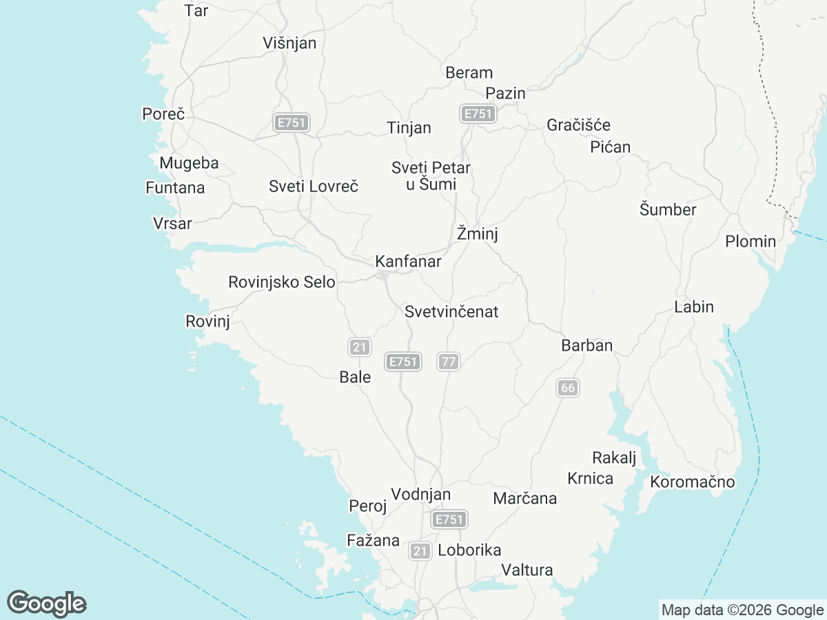 Location of Villa Rossi