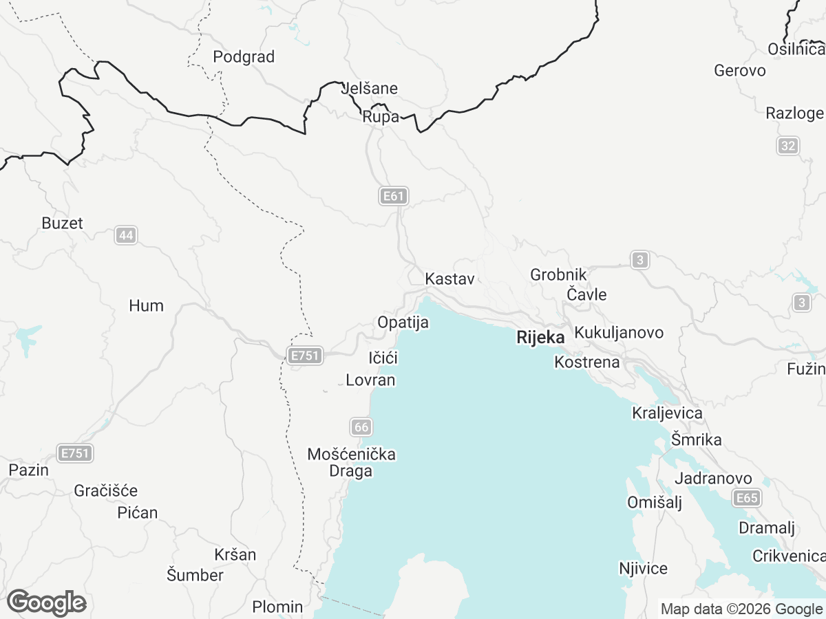 Location of Villa Navis Kvarner