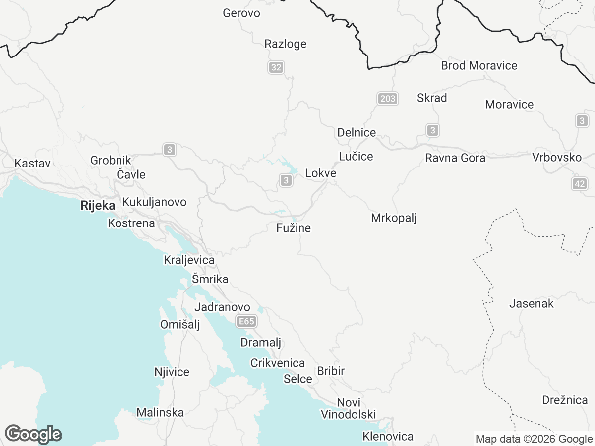Locatie van Villa Vrh Fužine
