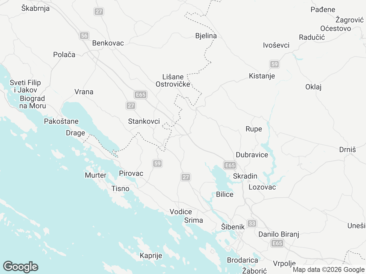Lage von Villa Marta Vodice