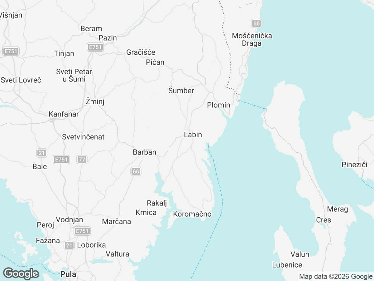 Location of Villa Vlastelini I