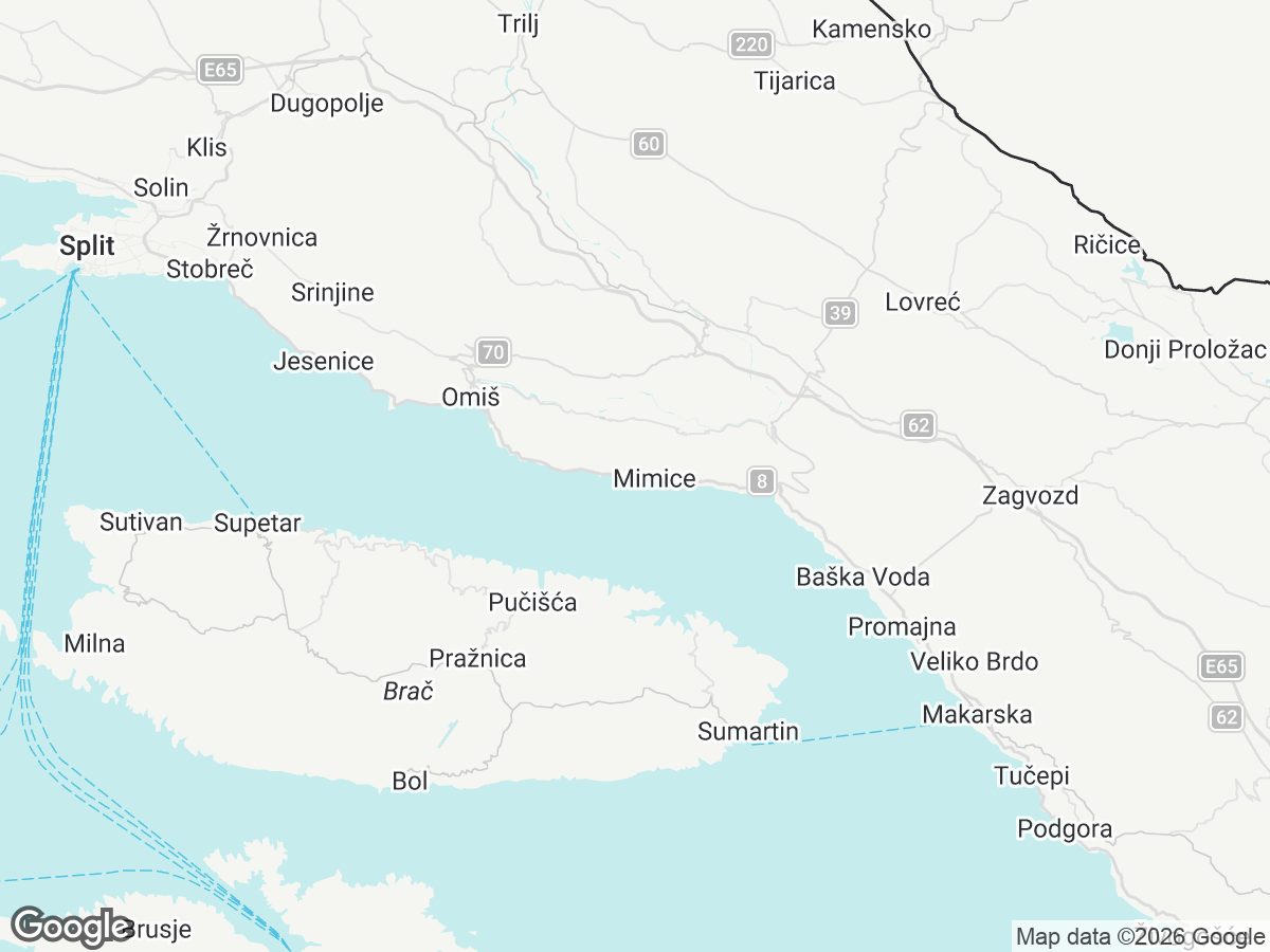 Location of Villa Lucija
