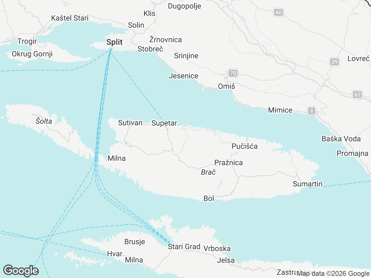 Emplacement de Villa Lucia Brač