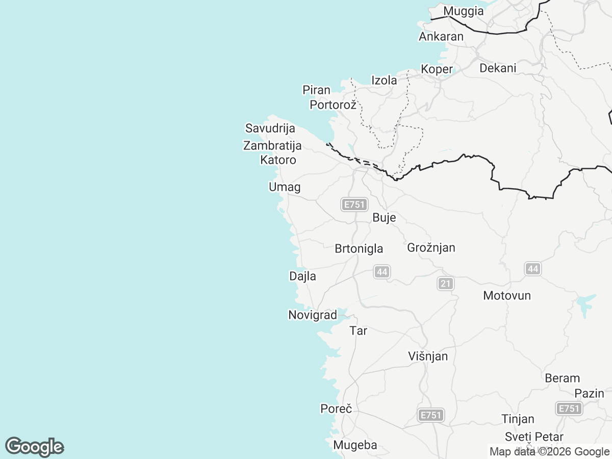 Location of Villa Santo
