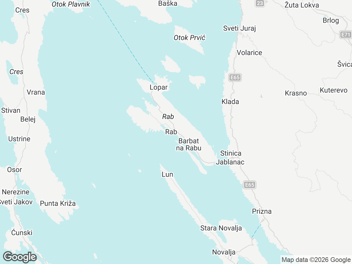 Lage von Villa Karla Rab