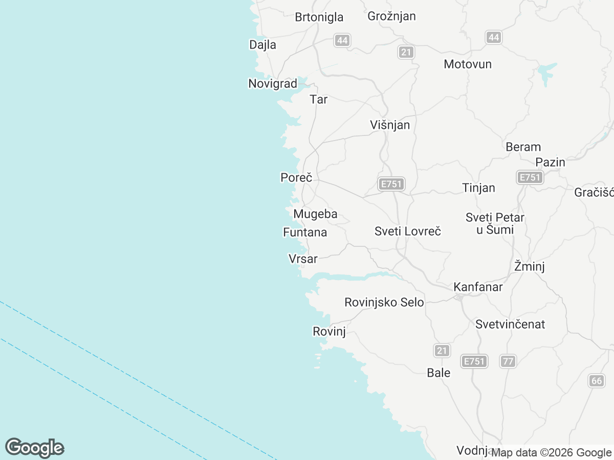 Location of Villa Lux Natura