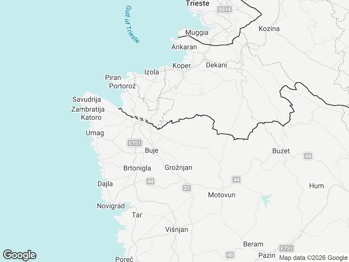 Location of Villa San Mauro