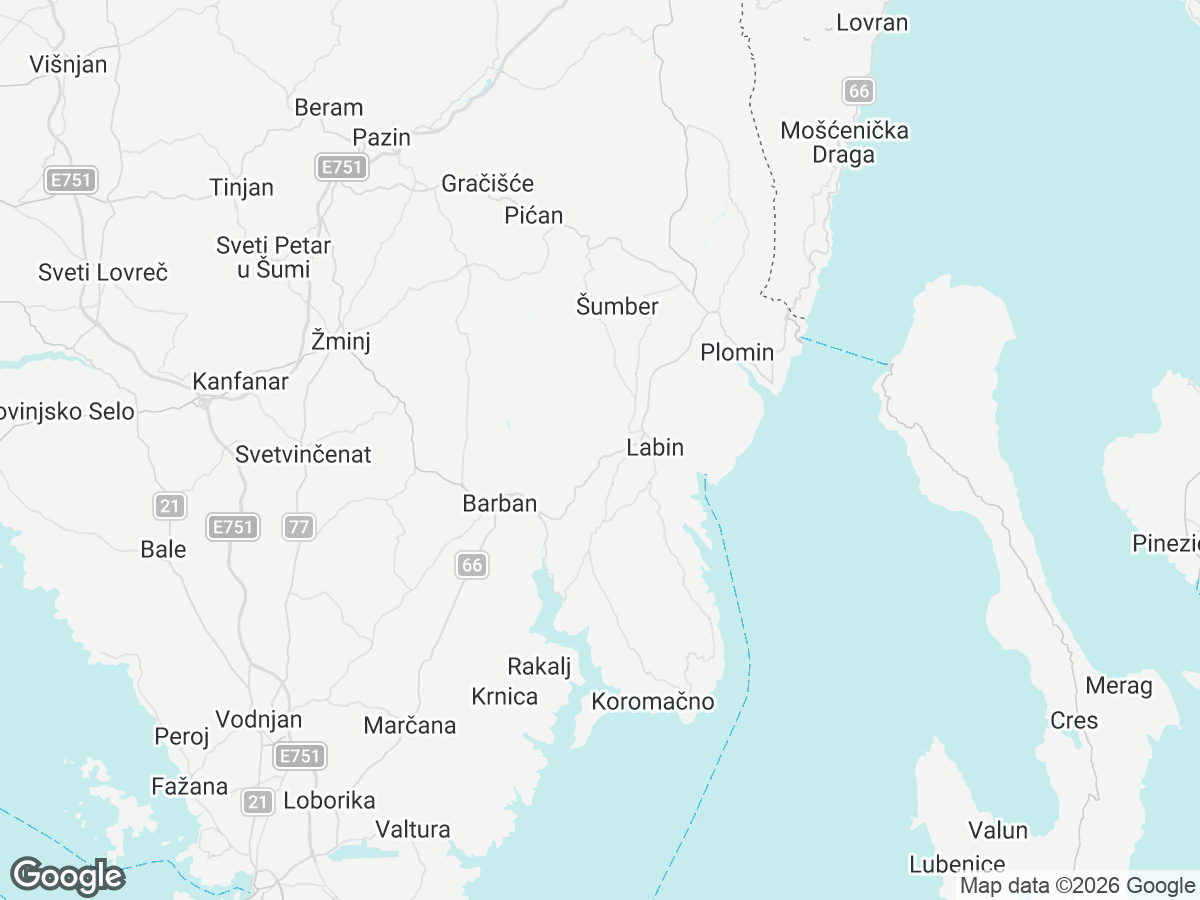 Location of Villa Arsia