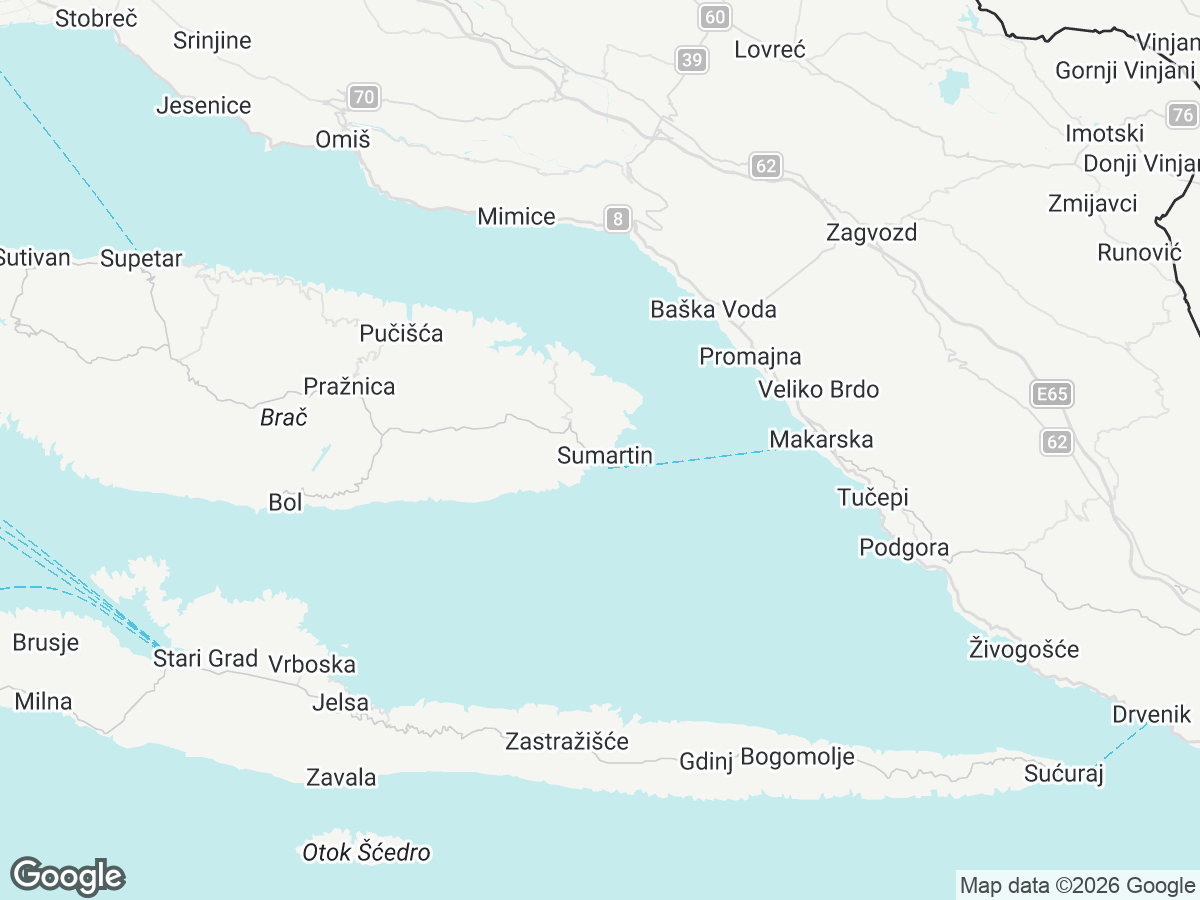 Posizione di Villa Nina Brač