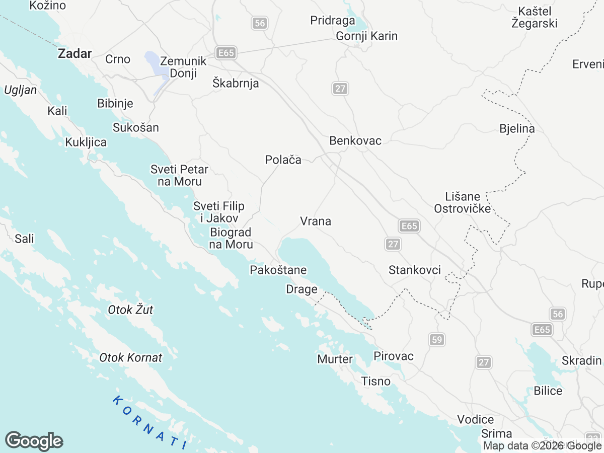 Locatie van Villa Lara Vrana