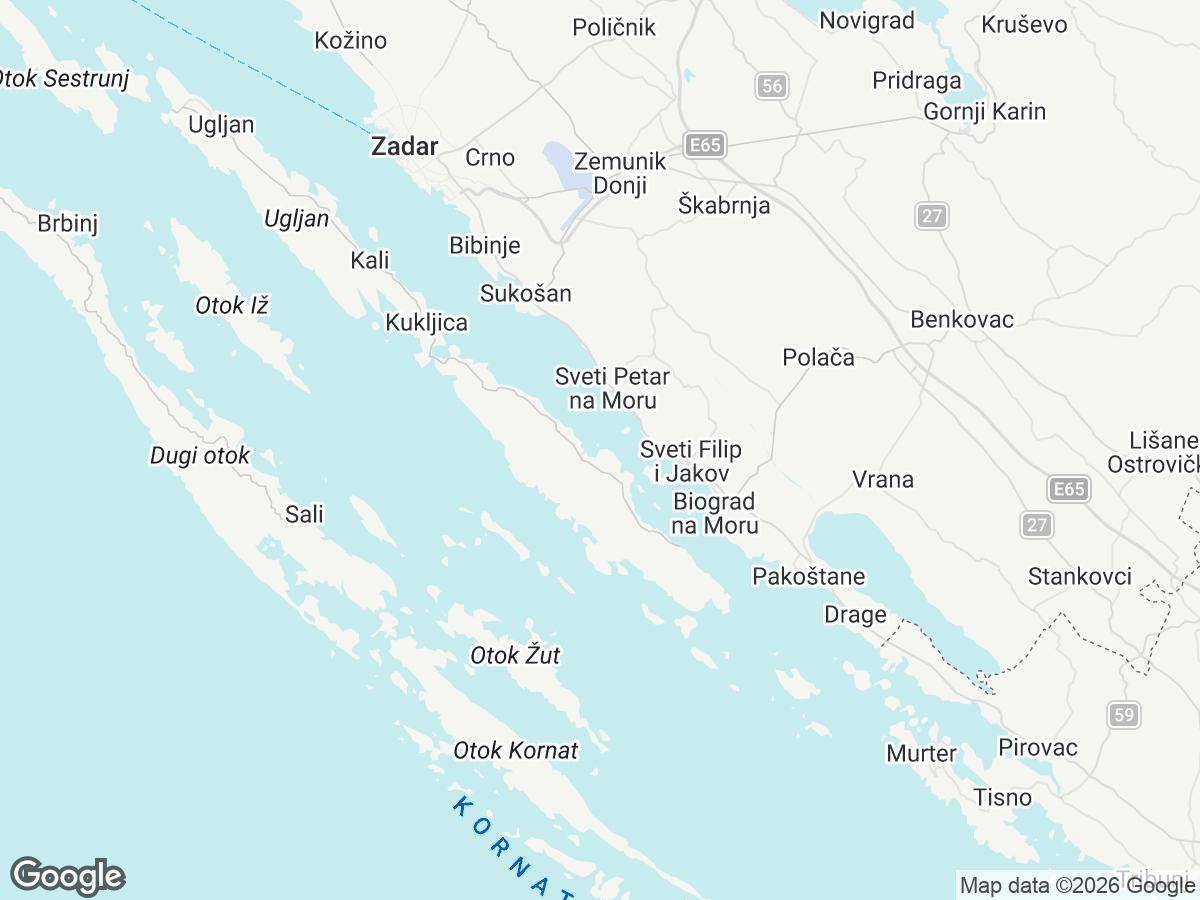 Lage von Villa Bella Pašman