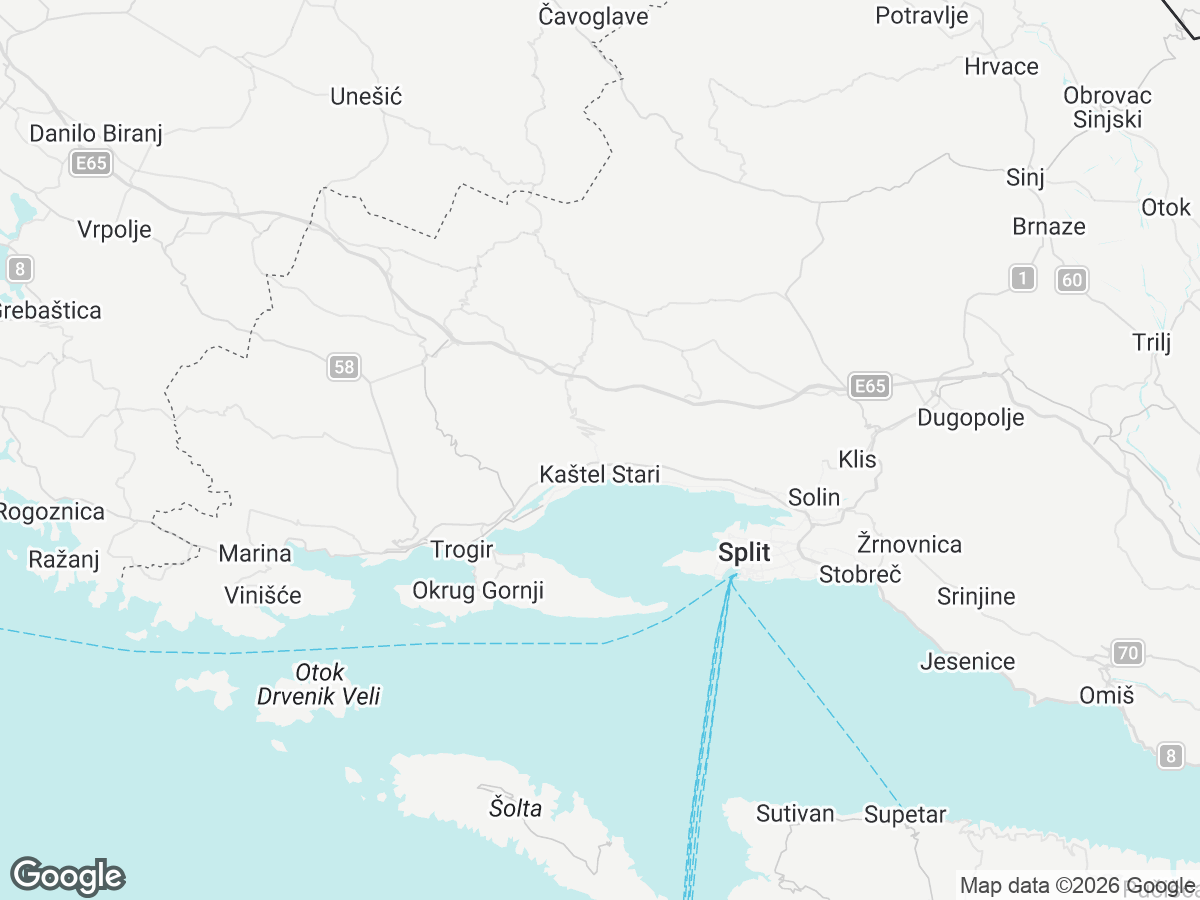 Posizione di Villa Olive Kaštel