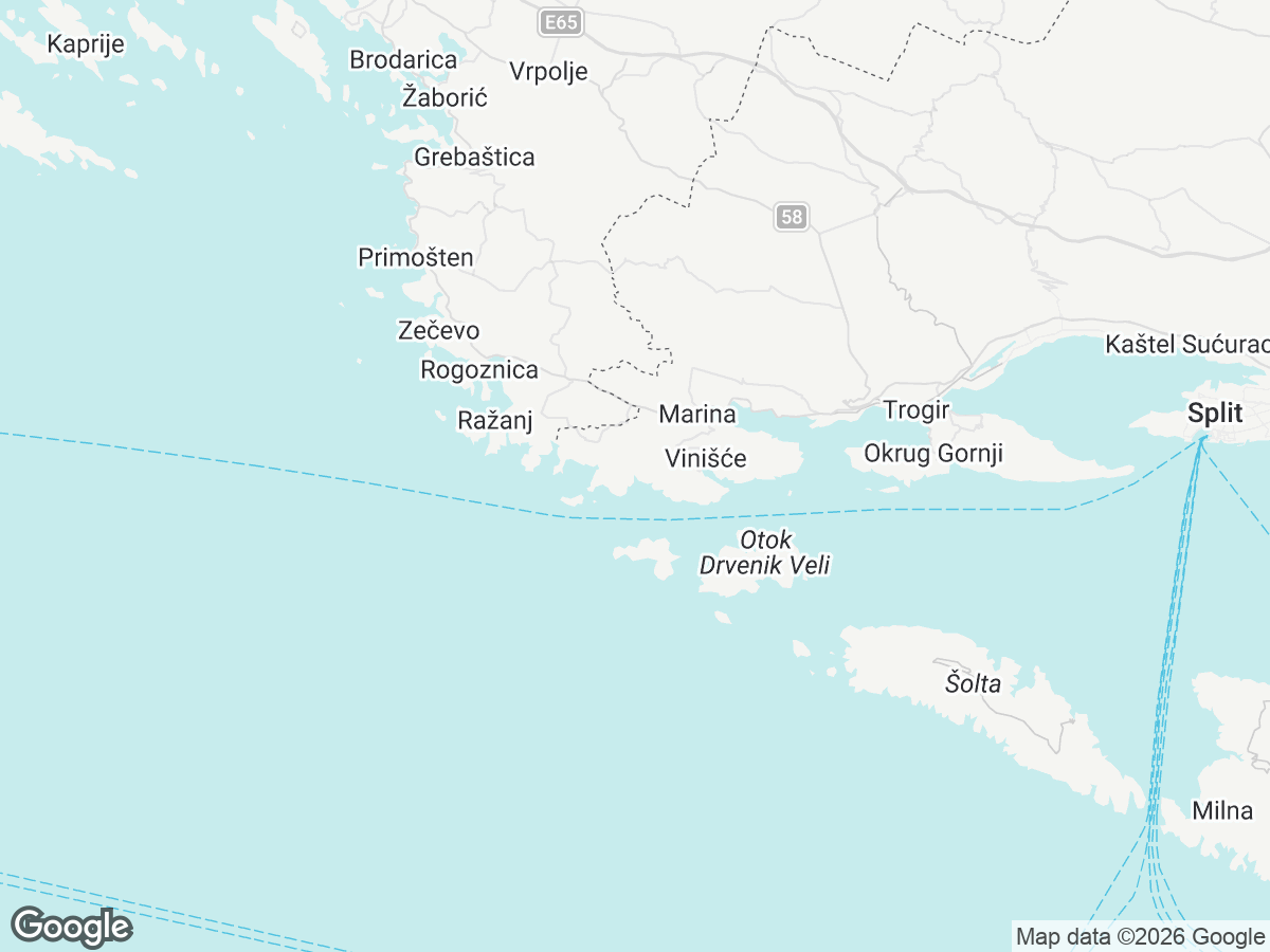 Location of Villa Sine