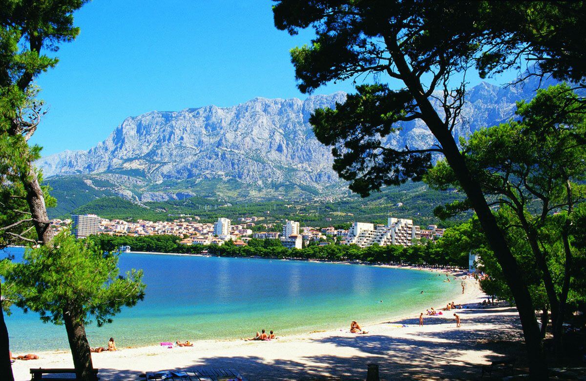 Strand in Makarska