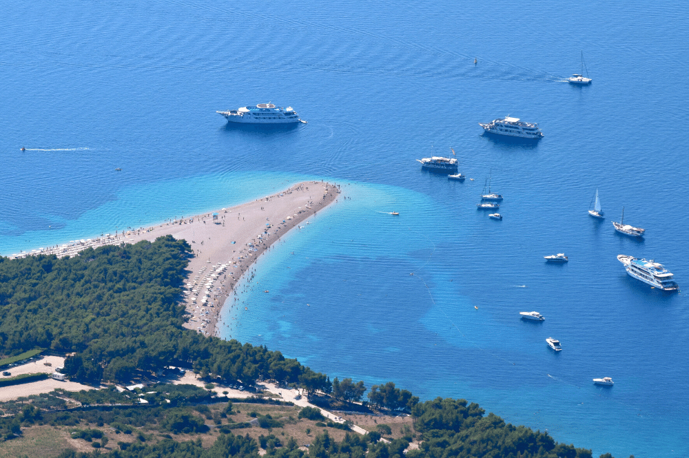 Sailing spot on Brac island