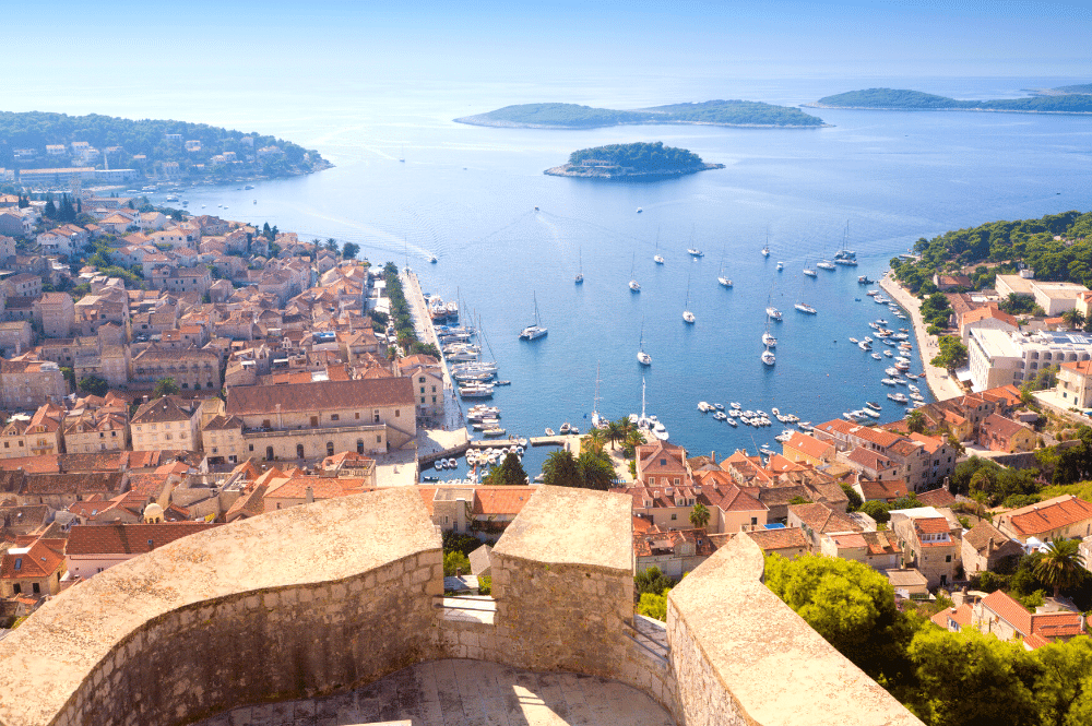 Sailing spot on Hvar island