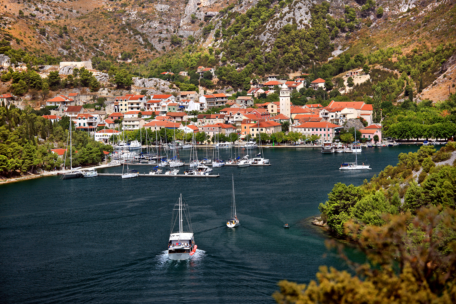 Stadt Skradin Kroatien