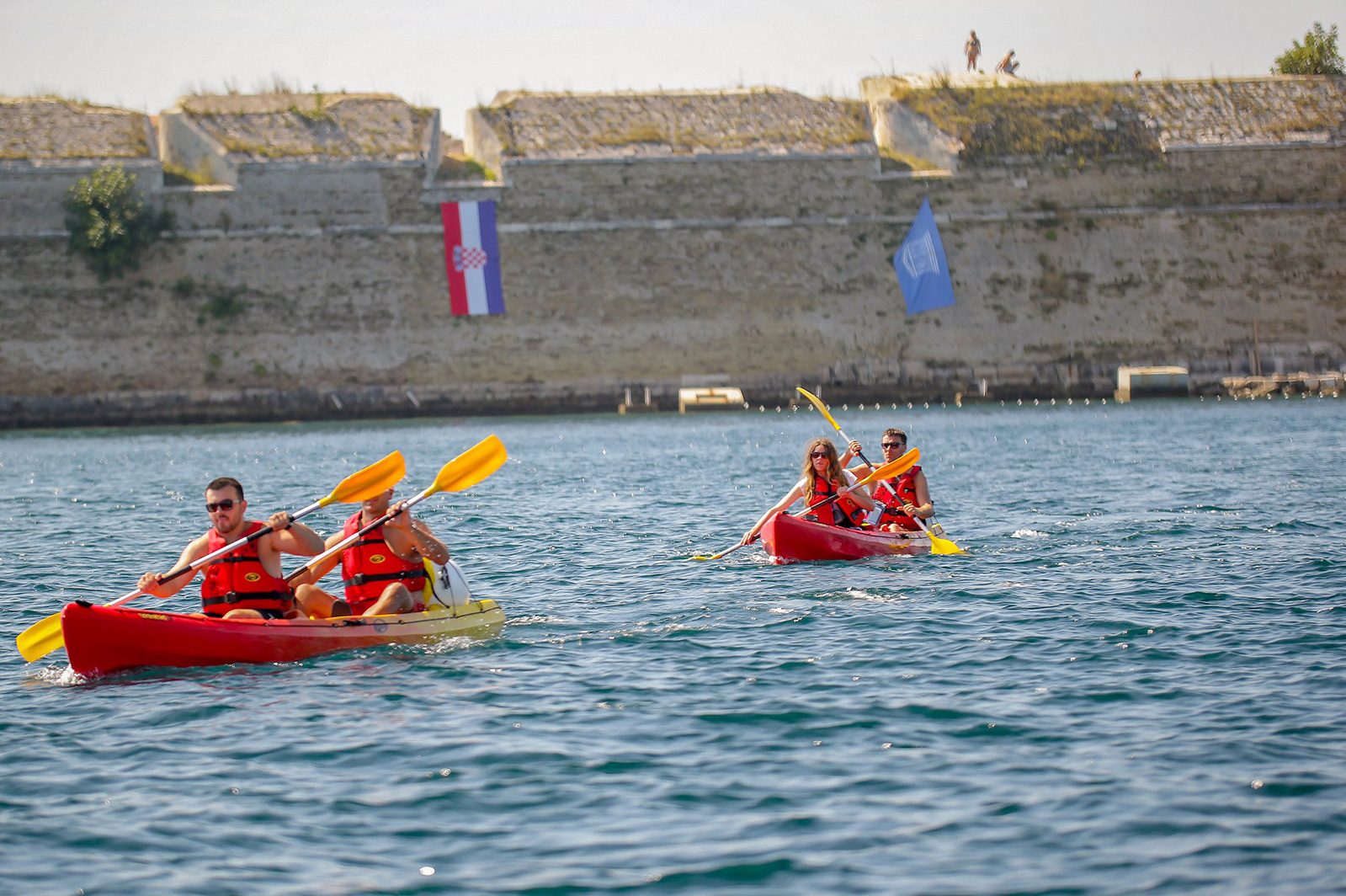 Kayaking adrenaline fun near Šibenik Croatia