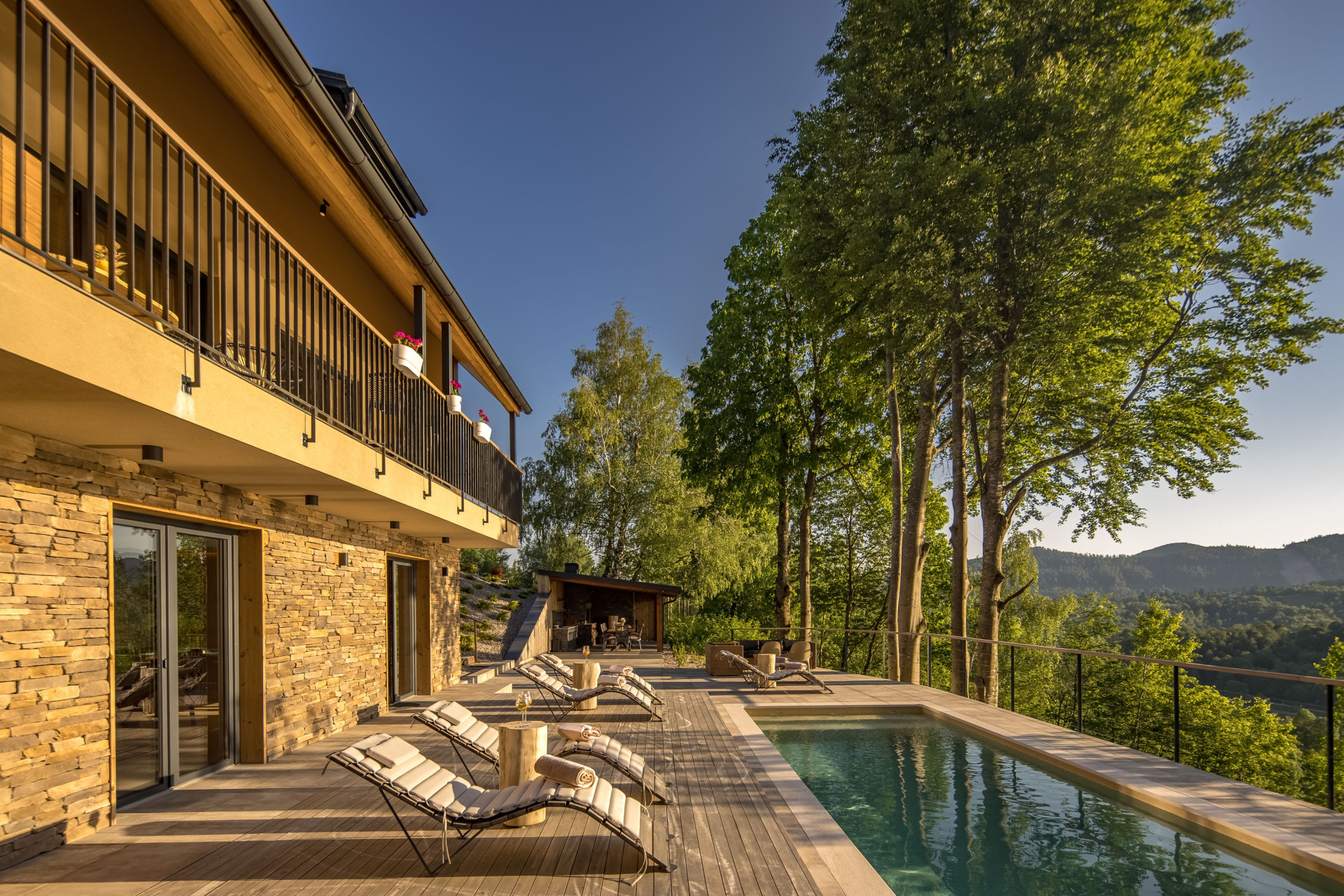 Villa Vrh Fužine with private pool and panoramic forest views in Gorski Kotar, Croatia
