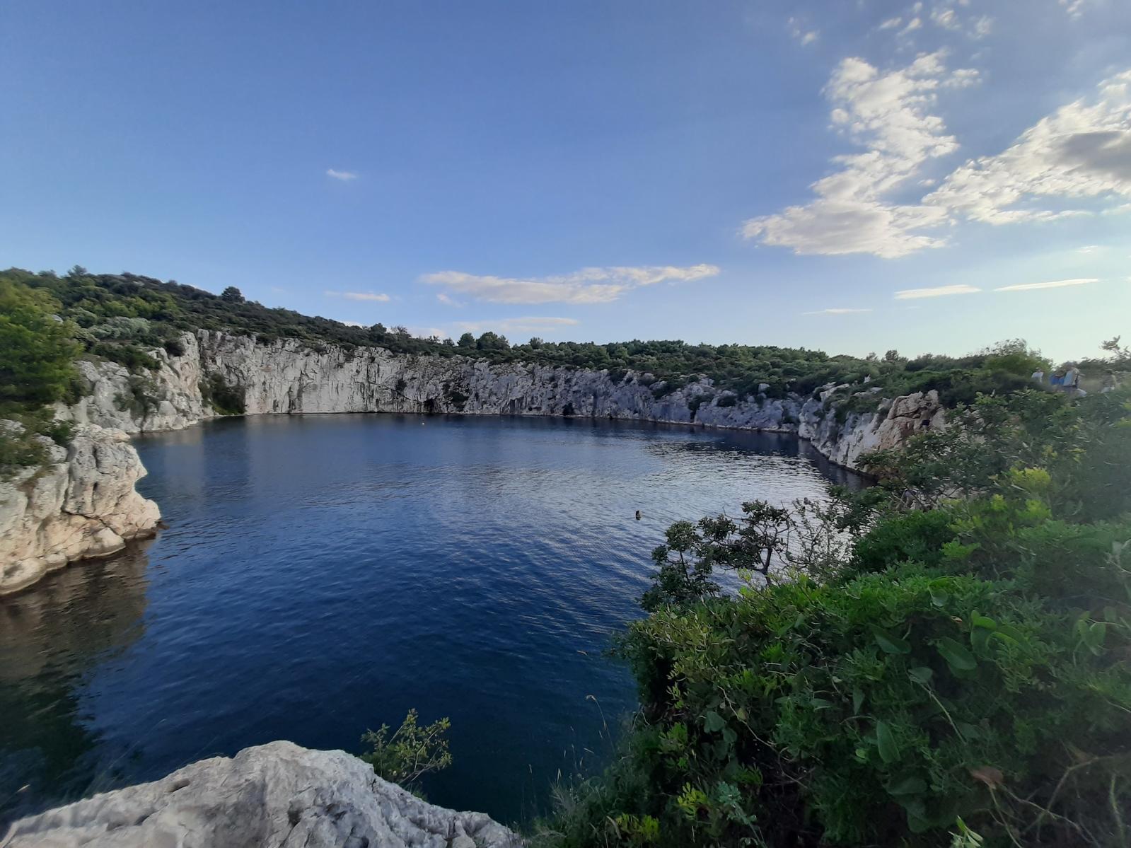Dragon's eye lake in Rogoznica Croatia: Untouched nature with amazing heritage