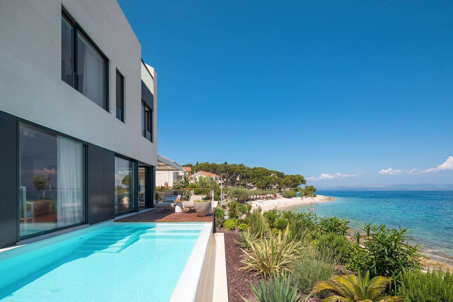 Beachfront luxury villa Happiness on Island Brač