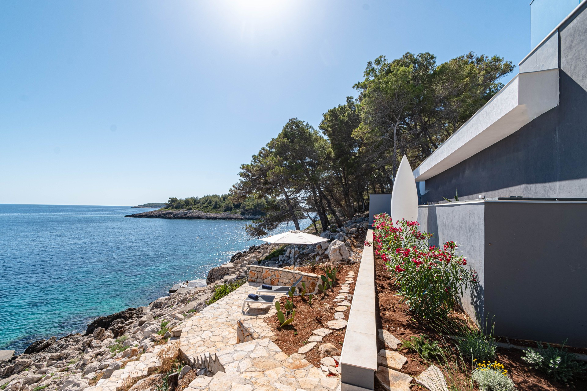 Beachfront Villa Sansarea on Korčula Island