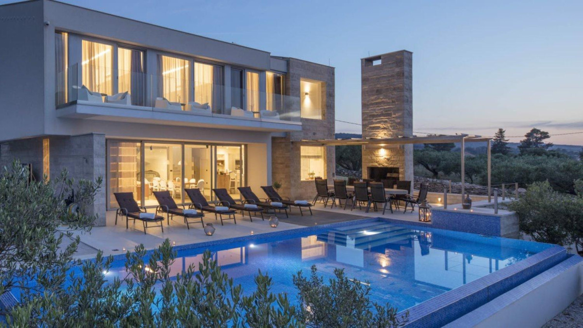 Luxury Villa Ana Splitska on Brač Island