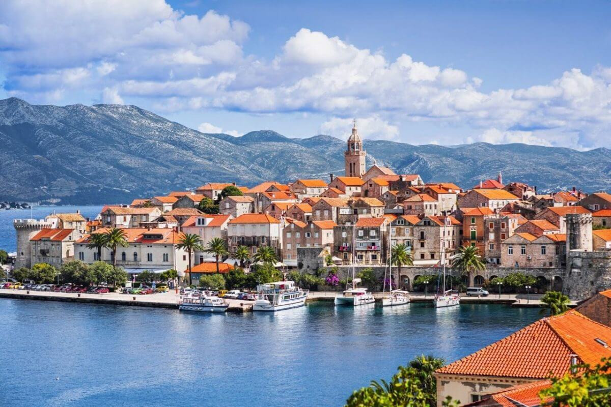 Croatian Adriatic island of Korčula