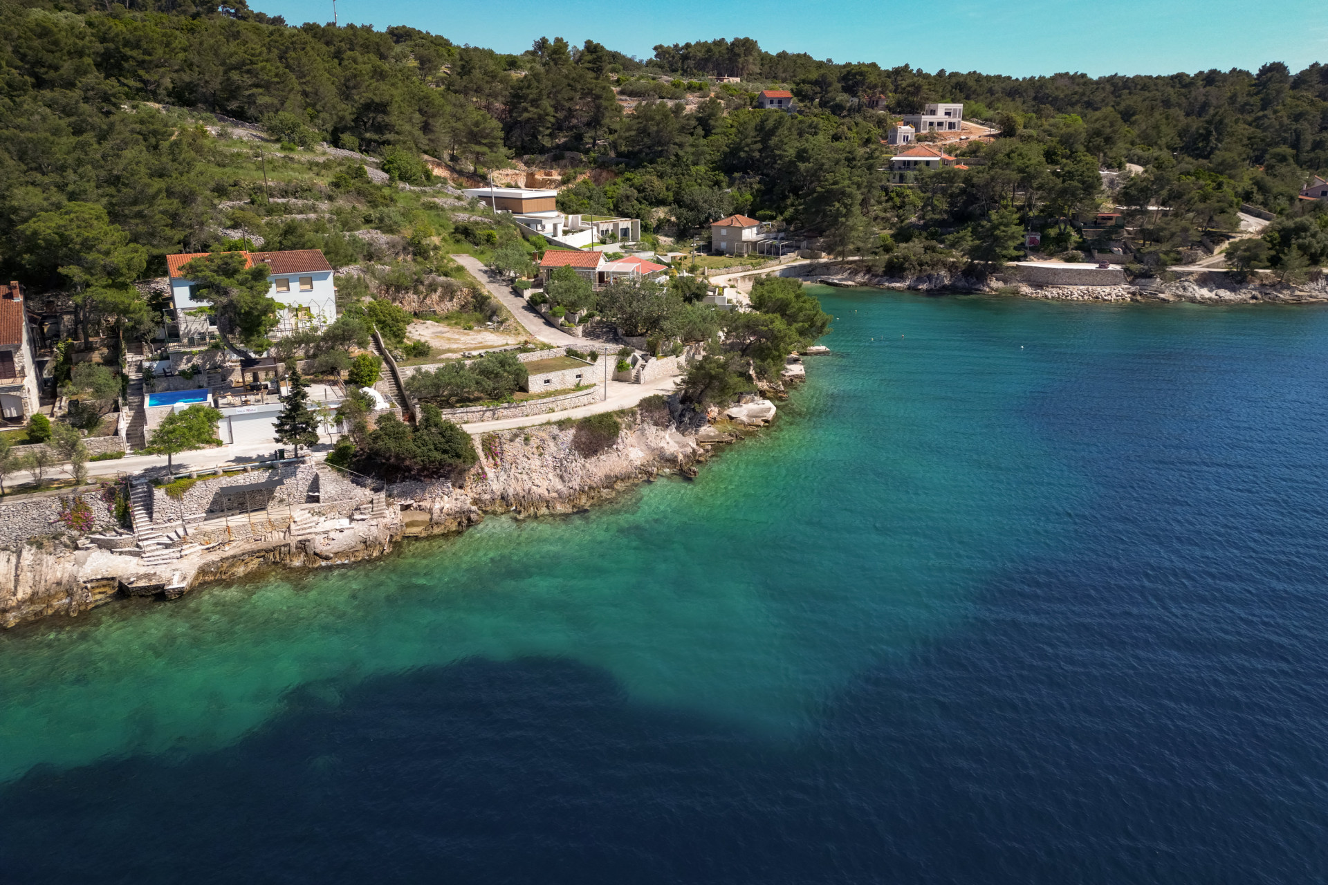Villa Mistral with a seaview