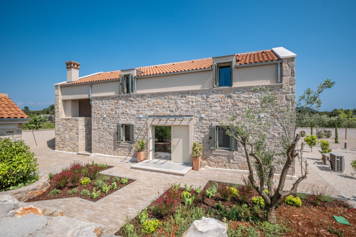 Traditional stone villa exterior at Villa Utopia